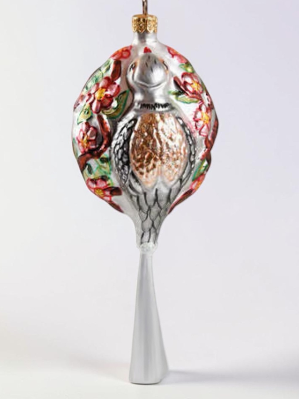 Christopher Radko "Two Turtle Doves" 12 Days of Christmas Glass Ornament 1994